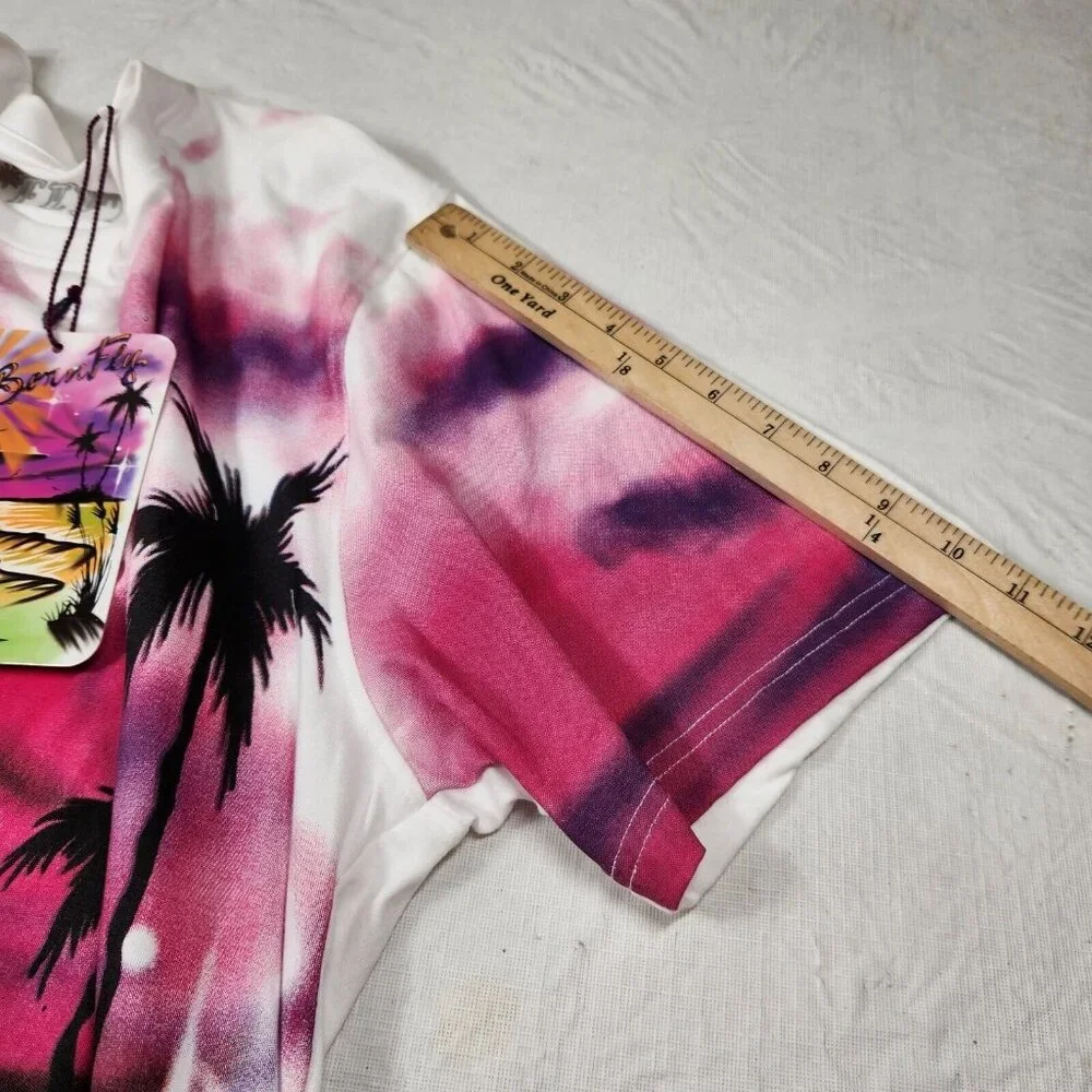 Born Fly Men's "Fly 'N Free " Multicolor Graphic Print T-Shirt Size 2XL (40) - Picture 8 of 9